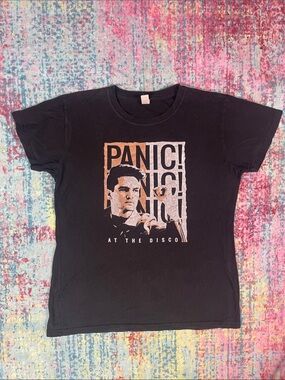 Panic at the disco Black Graphic Tee